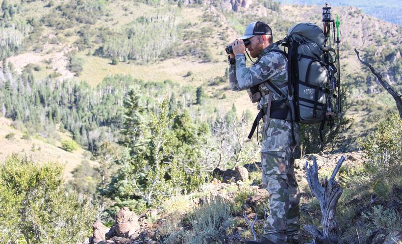 Backpacking for bull elk in the mountains