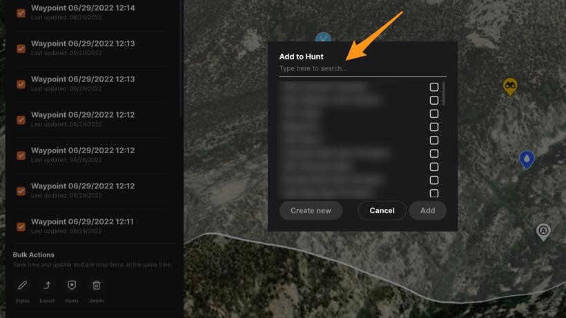 Creating new hunt folder