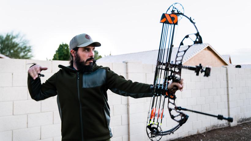 Backyard archery practice