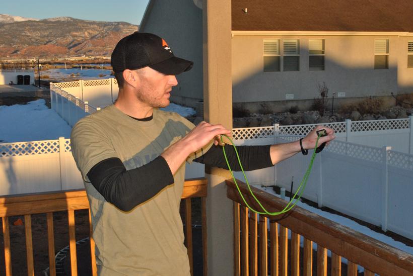 Backtension practice device