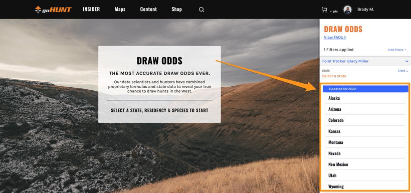 Gohunt insider draw odds