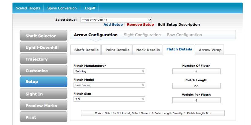 Arrow fletch details