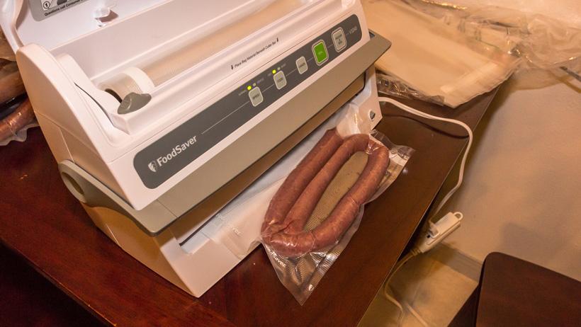 Vacuum sealing wild game meat