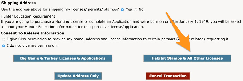 Colorado hunting customer information page_0