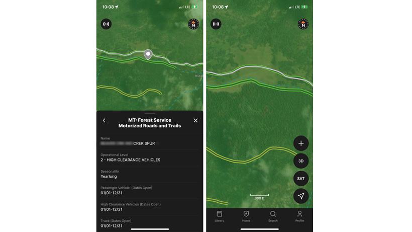 Road data information on gohunt maps