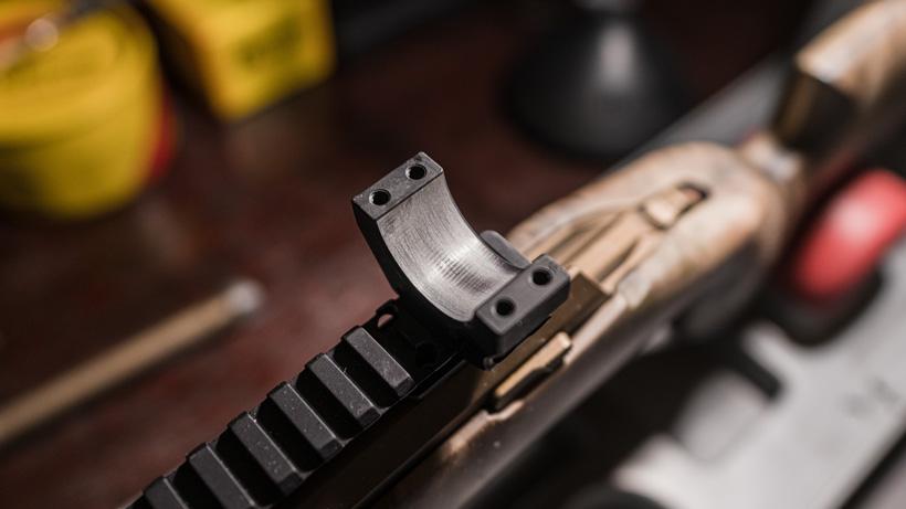 Lapping riflescope rings for hunting rifle