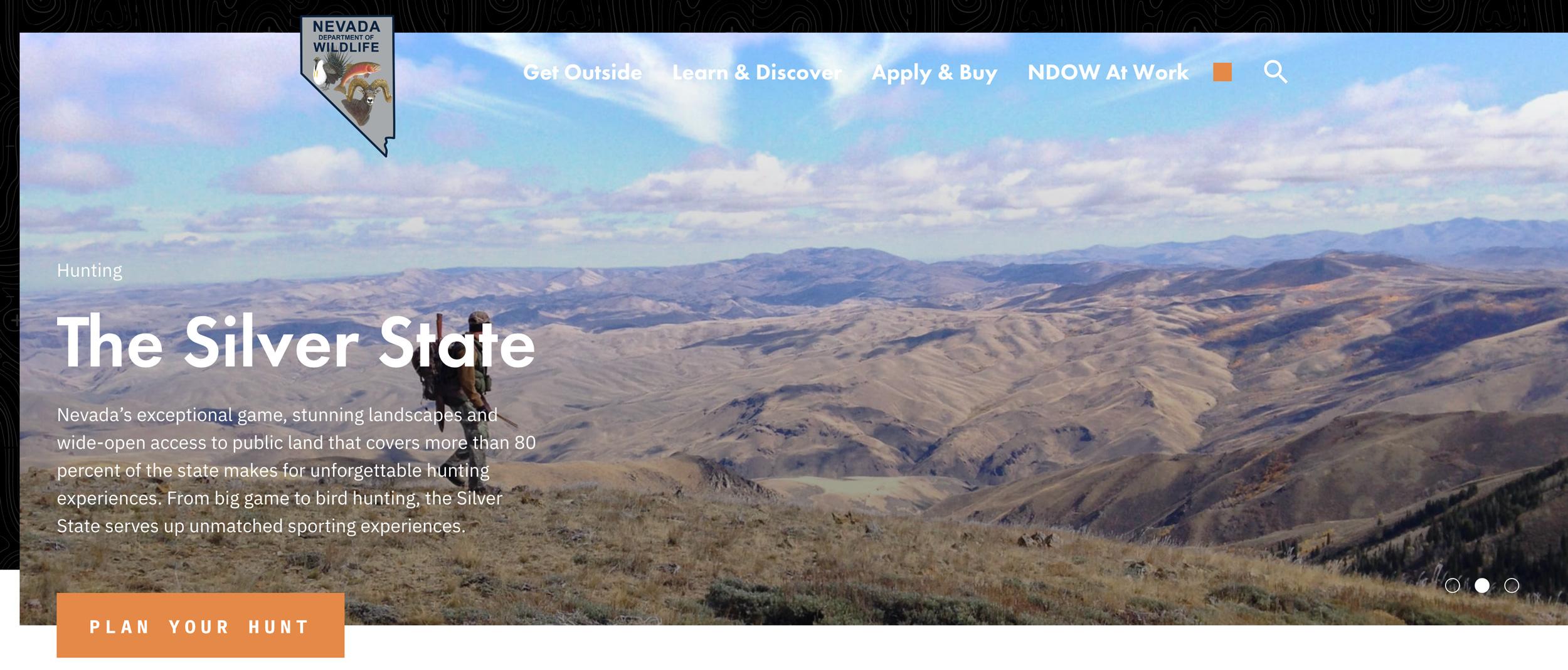 Nevada Department of Wildlife homepage