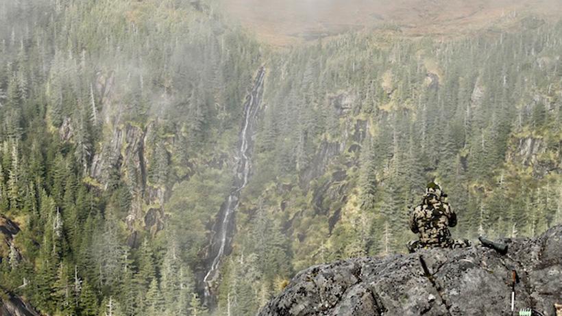 Alpine cliff country in alaska