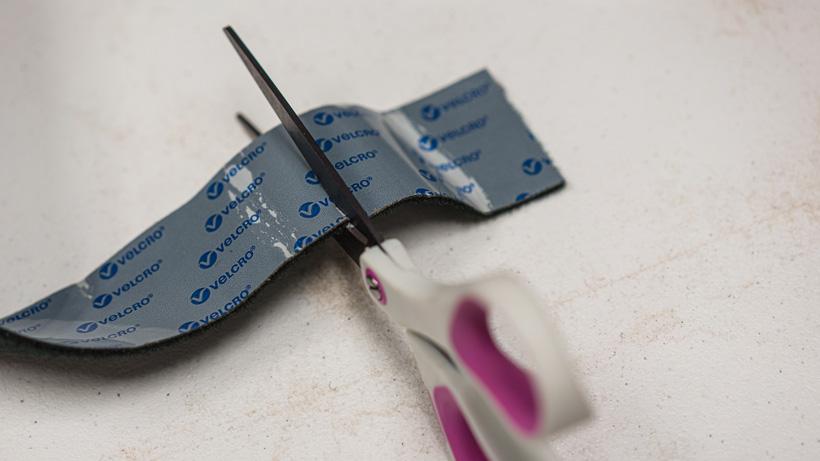 Cutting velcro tape
