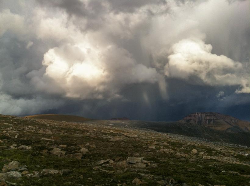 Torrential weather on a backcountry hunt