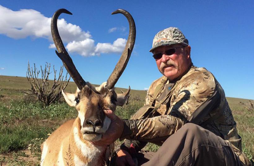 Tall antelope buck taken with dieringer outfitters