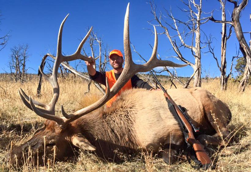 Giant bull elk taken with western outdoor adventures