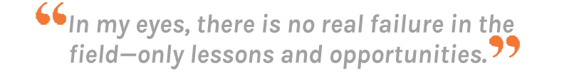 No real failure only lessons and opportunity_0