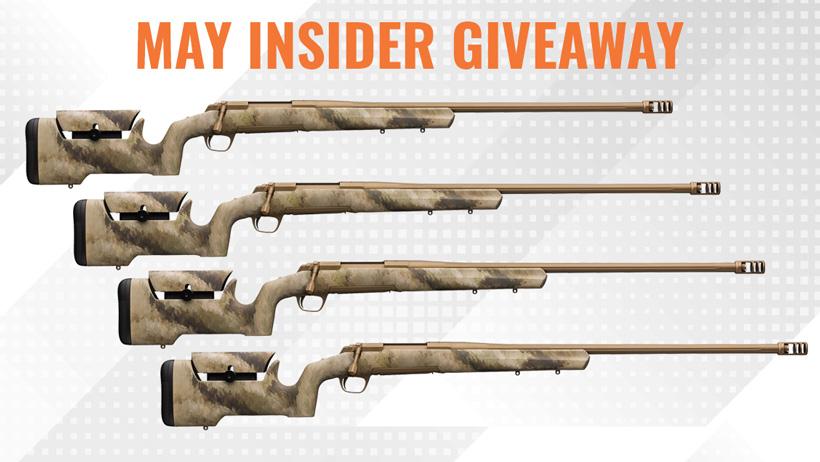 May insider giveaway browning x bolt long range max rifles