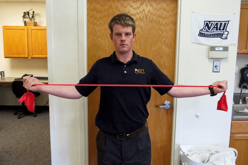 Band pull apart exercise