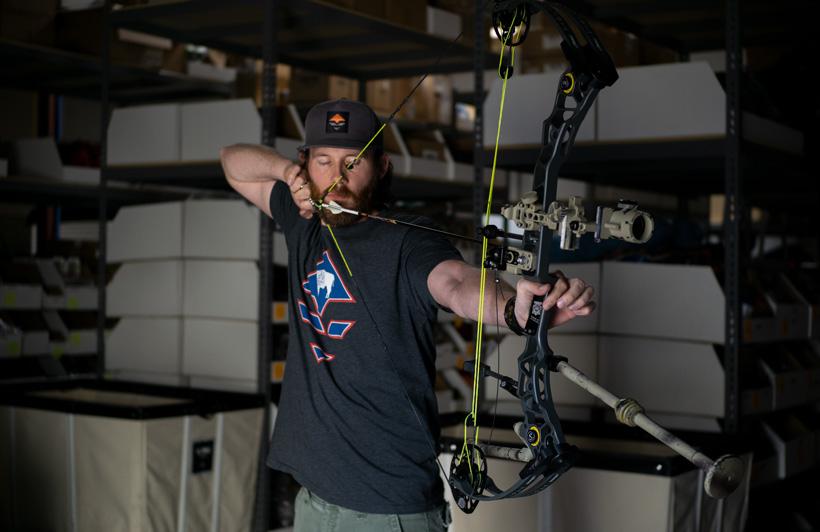 Brady miller blank bale archery practice