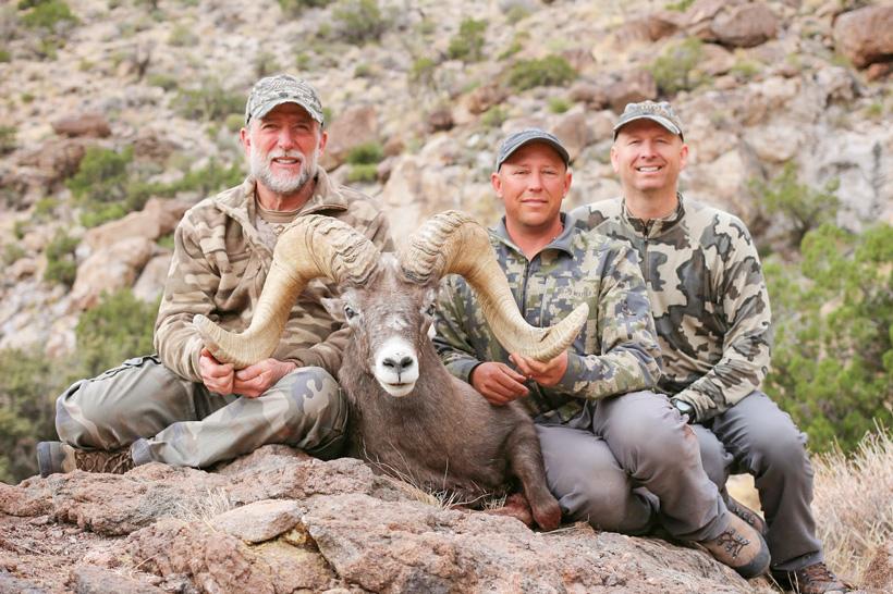 Bob oconnor desert bighorn sheep with colburn and scott outfitters