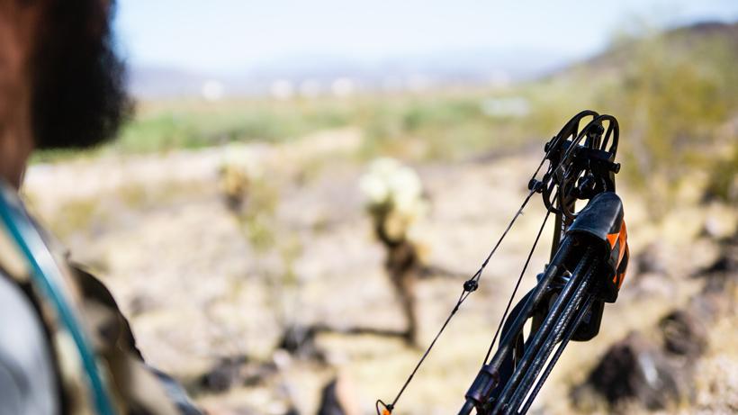 Josh Kirchner shooting bow