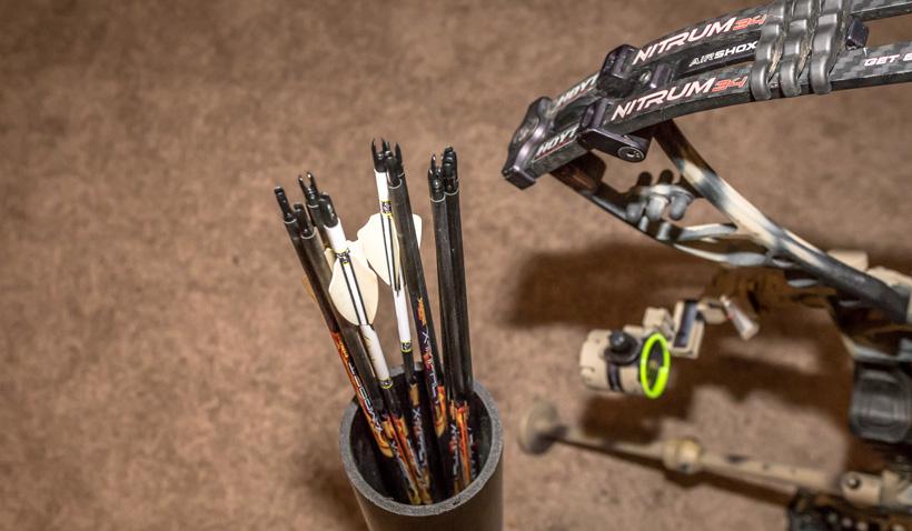 Bare shaft arrow target practice