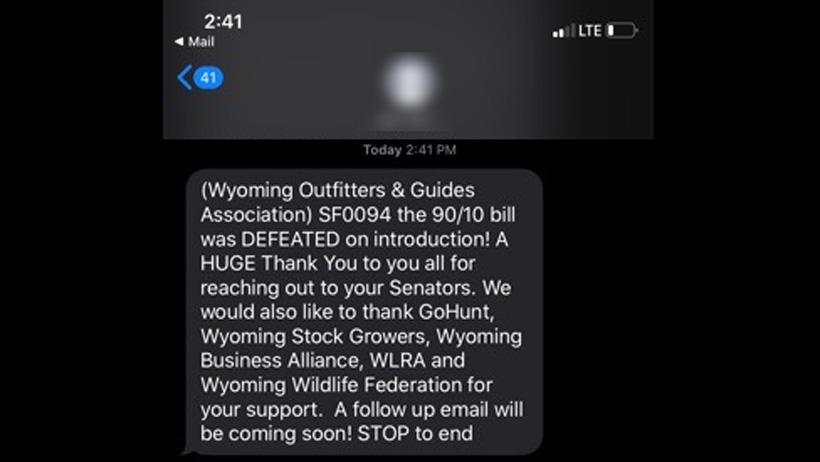 Wyoming bill sf0094 stopped