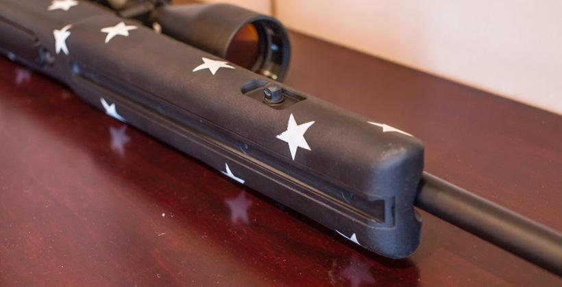 Sliding bipod swivel rail on rifle stock