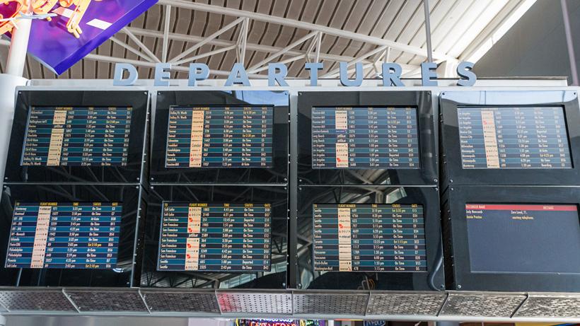 Airport departure list