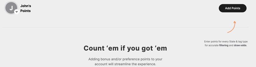 Using GOHUNT's Point Tracker