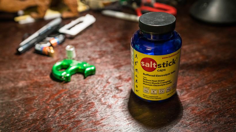 Saltstick caps for reducing muscle cramps