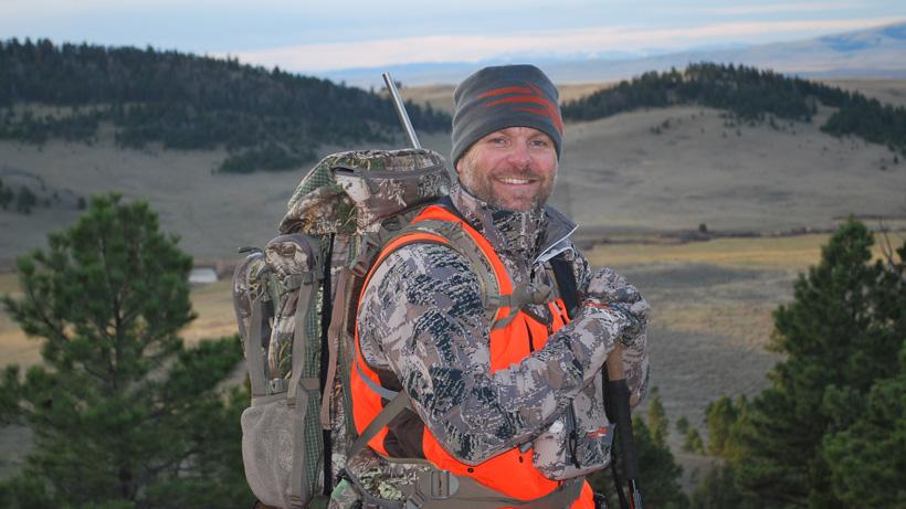 Daniel Smith soaking in the elk hunt scenery