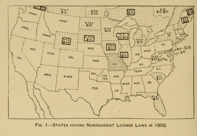 1900 non resident licenses
