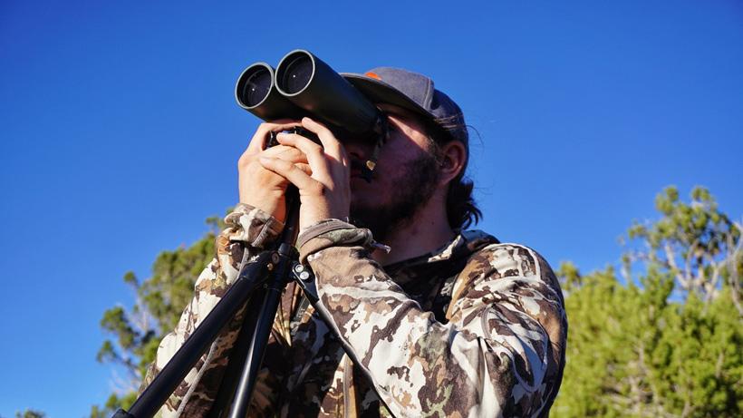 Glassing for coues deer off tripod
