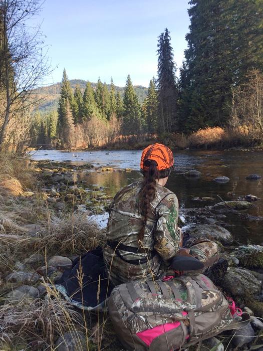 Soaking up a moment while hunting