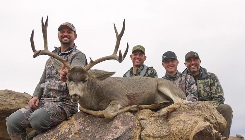 Troy with his Arizona archery mule deer with Exclusive Pursuit Outfitters