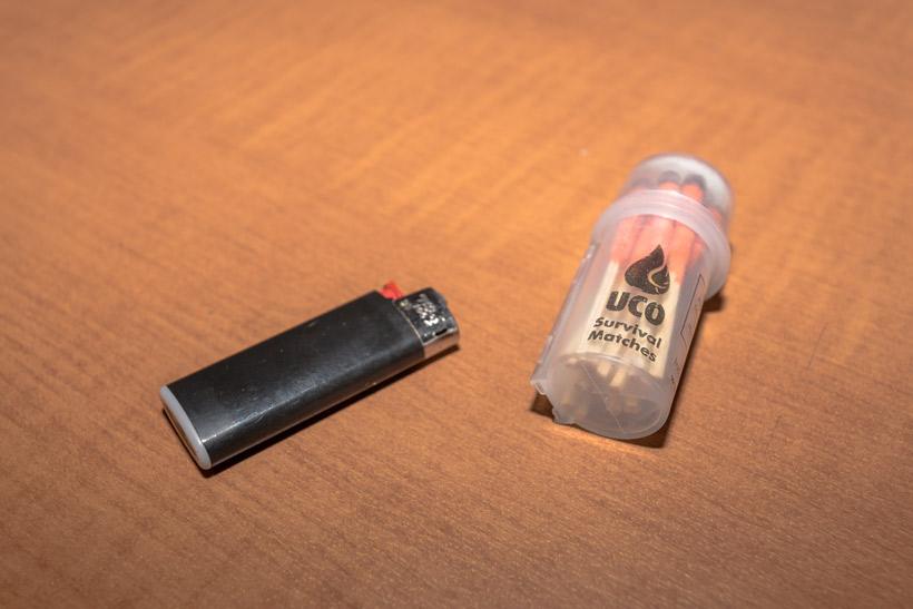 Lighter and waterproof matches