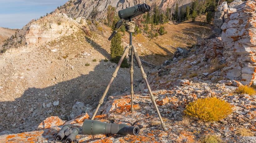 Glassing for deer with slik pro 624 carbon fiber tripod