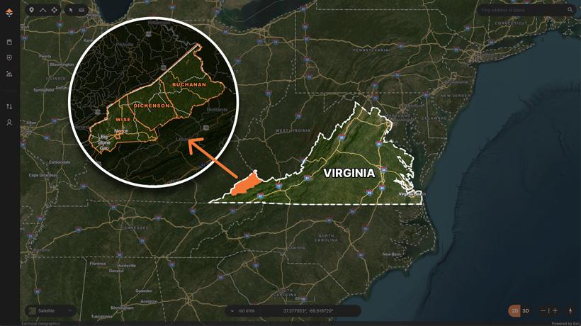 Virginia elk management zone on gohunt maps