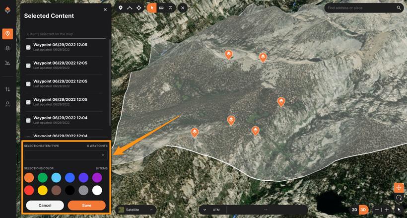 Bulk changing colors and waypoint icons