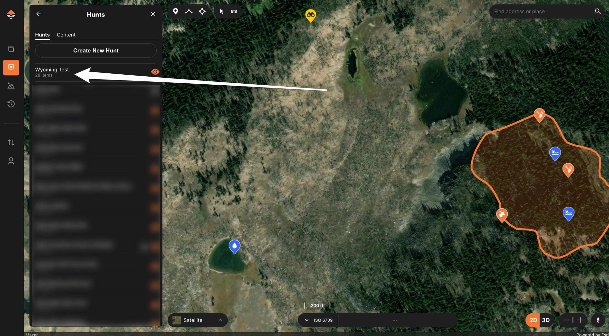 How to share a Hunt folder on GOHUNT maps on the web version