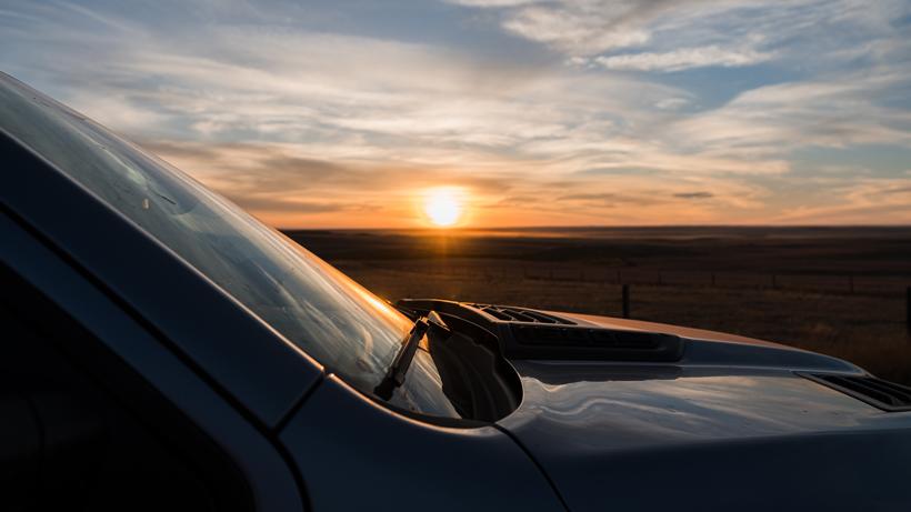 Summer scouting trips sunset