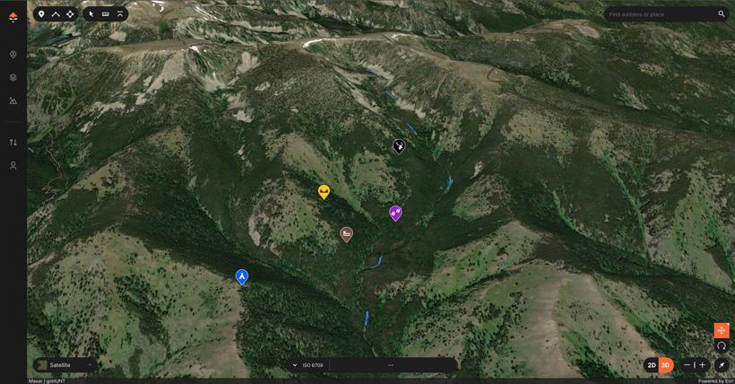 E scouting for elk with GOHUNT Maps