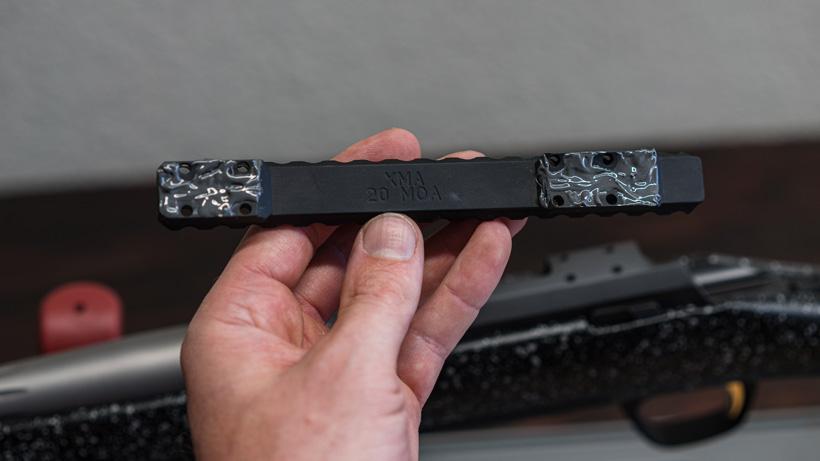 Jb weld applied to rifle picatinny rail