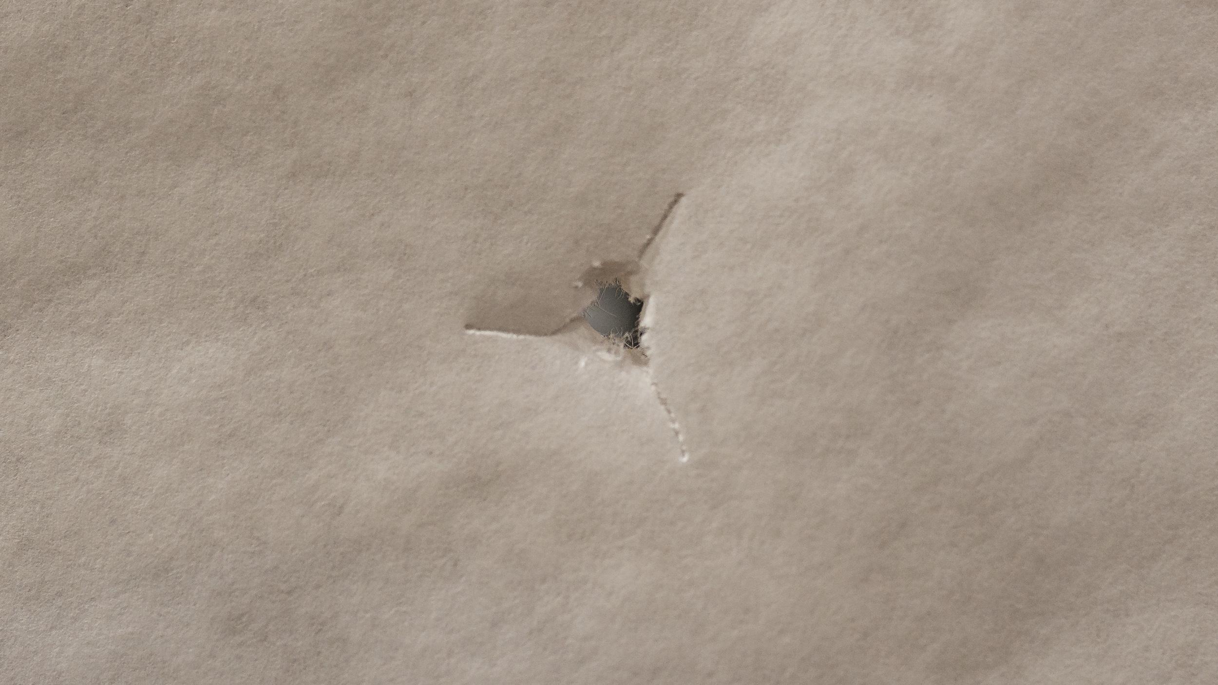 A perfect bullet hole when paper tuning a bow