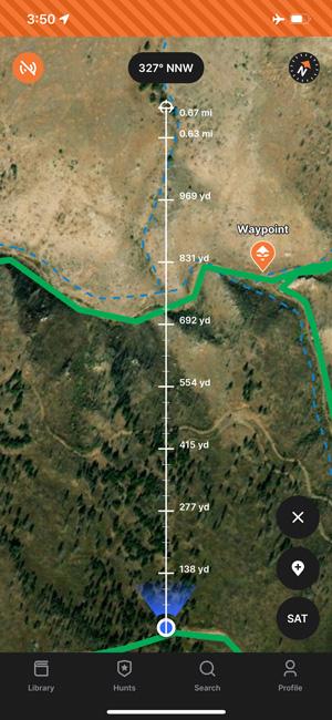 Make recovery or stalks easier with gohunt maps rangefinder tool