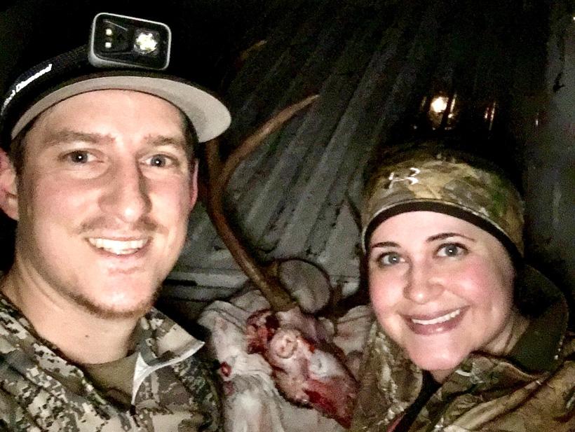 All smiles after a long trip packing out a mule deer