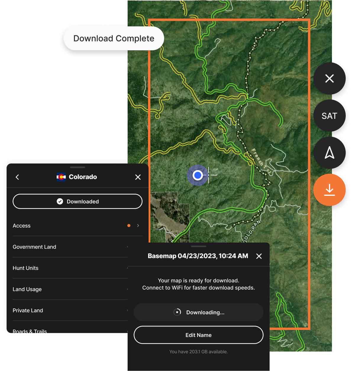 Downloads large enough for your whole hunt area
